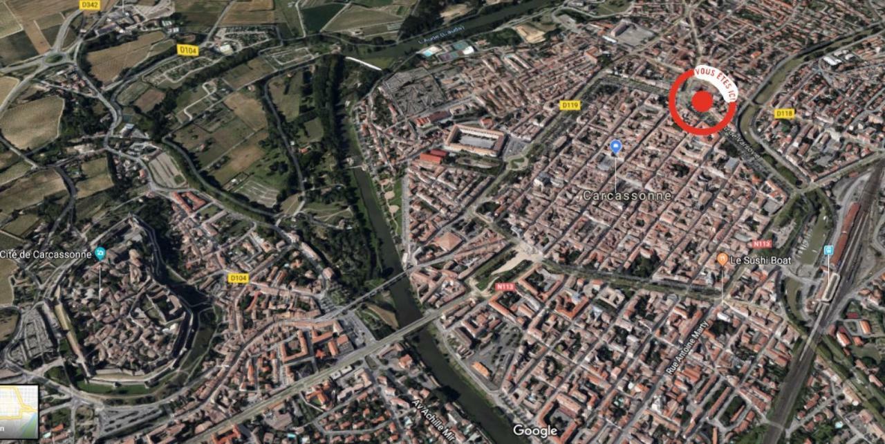 Апартаменты Carcassonne Centre Avec Balcon Et Parking Экстерьер фото